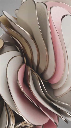 c4d Redshift 3d abstract motion design #3danimation #redshift #c4d #abstract #pastel