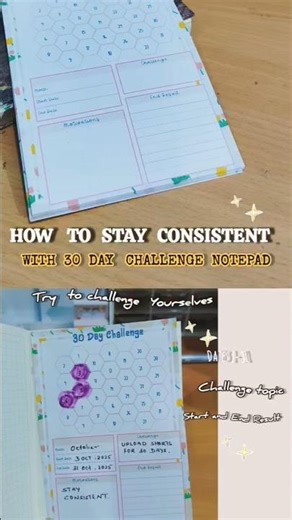 DIY 30-Day Challenge Notepad | How to stay consistent |Easy diy #30dayschallenge #notepads #diyideas