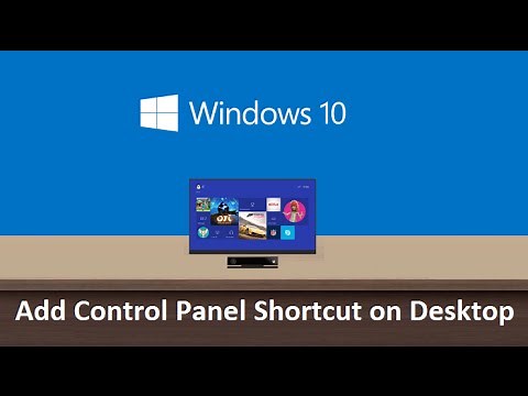 Windows 10 - Create desktop shortcut for control panel