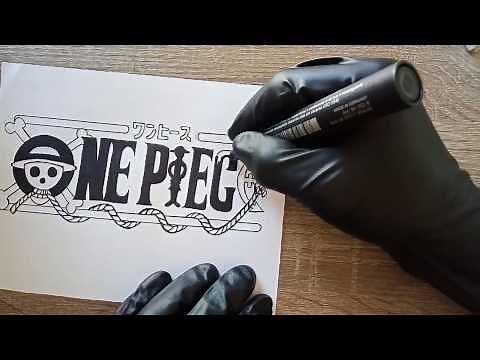 How to draw one piece logo | one piece drawing.