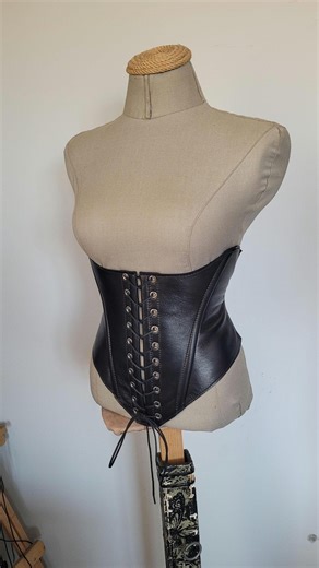 Custom Leather Underbust Corset: Renaissance Faire LARP Medieval Gothic Pirate Lace up Festival Outfit - Etsy
