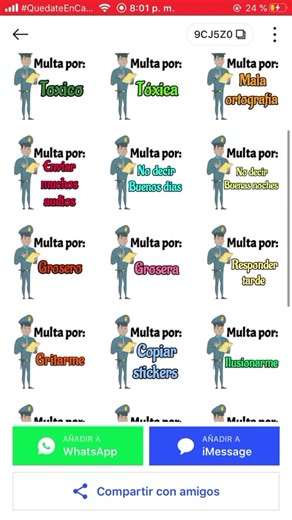 #fyp código: 9CJ5Z0 App : Sticker.ly