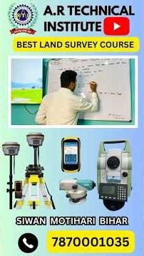 Bihar Surveyor Course / Land Survey Training in Siwan, Bihar & Kushinagar, UP" ✅ #surveycourse