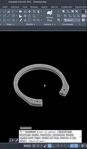 Design of Mechanical component retainer ring #3ddesign #cad #mechanicaldesign