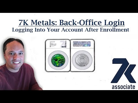 7k Metals with Chris | Back-Office Login | Logging in to Your Account after Enrollment