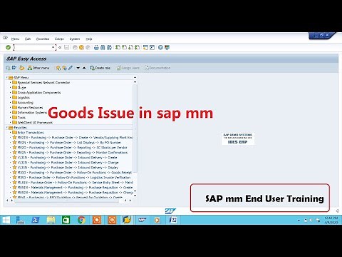 Goods Issue in sap mm