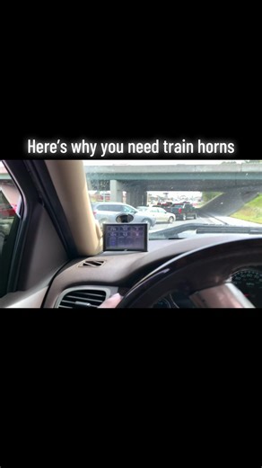 Not sure why they think they have the right to honk at me 🤷‍♂️ | train horns on truck