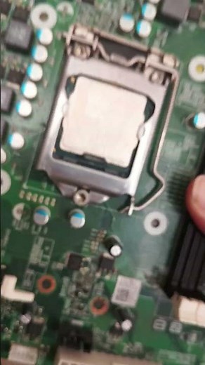 inserting CPU in the socket (LGA1155)