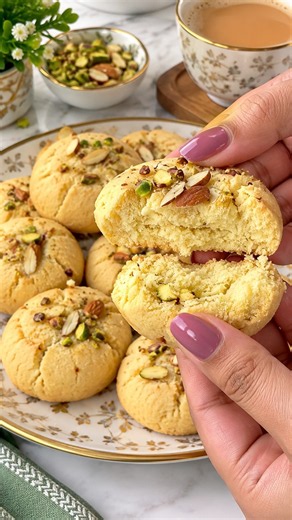 No Oven Atta Nankhatai Biscuit Recipe 😲 #shorts #biscuit #viral #easyrecipe #sweet