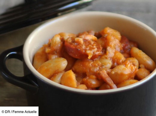 Haricots tarbais au chorizo et à la sauce tomate facile : Découvrez toutes les recettes de Femme Actuelle