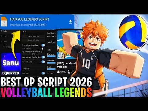 🏐[UPDATE] Volleyball Legends SCRIPT 2026 SEM KEY | LINK DIRETO MOBILE PC (INFINITE SPIN + HITBOX)