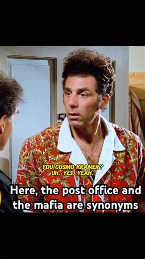 Here, the post office and the mafia are synonyms#seinfeld #funny #shorts #shortvideo #series