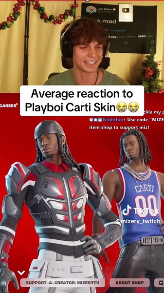 mizery_twitch (@mizery_twitch)’s video of Playboi Carti Skin Fortnite