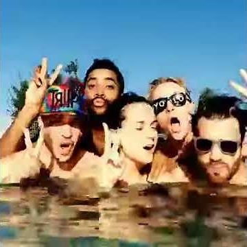 Katy Perry swimming in bikini