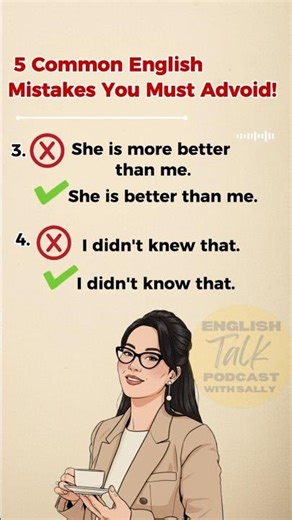 5 Common English mistake you must avoid! #englishlearning #shorts