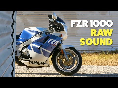 Sound ON - Old school Yamaha FZR1000 - Microphone in the airbox raw sound