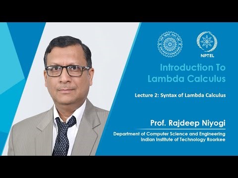 Lecture 2: Syntax of Lambda Calculus