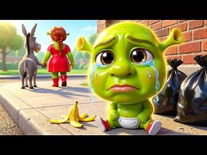 Shrek Becomes A Baby! Left By Donkey & Fiona: Hidden Truth 👶😱 | Shrek & Donkey Animation