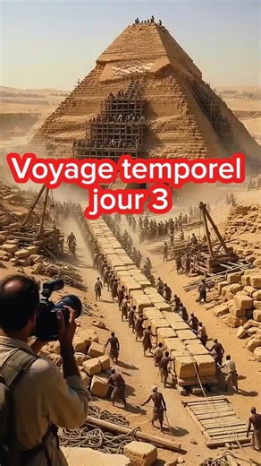 It's real, I'm witnessing the construction of the pyramids in Egypt! #discovery #pov #incredible