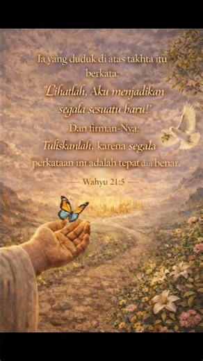 Tetaplah percaya, karena Tuhan Yesus sanggup menjadikan ceritamu indah pada waktunya. 🌿✨