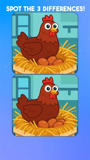 Something’s Hatching! 🐔🥚 This hen’s nest isn’t quite the same… 👀 #spotthedifference