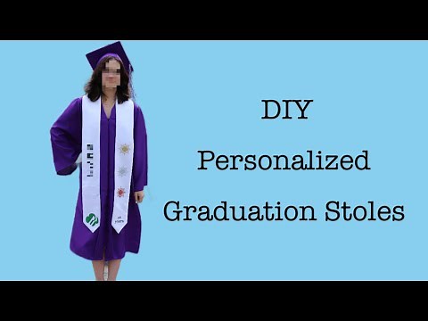 DIY GRADUATION STOLES (free pattern)