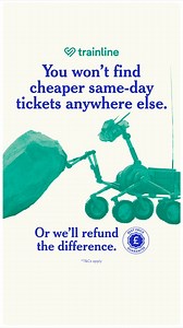 It doesn't take a full-scale mars expedition to figure out our app offers tickets with a Best Price Guarantee. | Trainline