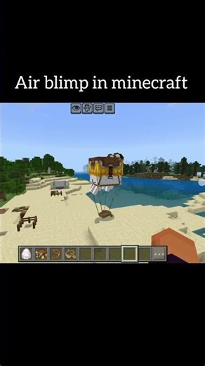 air blimp in minecraft 😁😁 #minecraft #mukbang #minecraft #javavsbedrock #happyghast #viral #trending