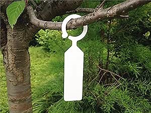 KINGLAKE 100 Pcs Thick Plastic Plant Tree Tags Markers Nursery Garden Labels