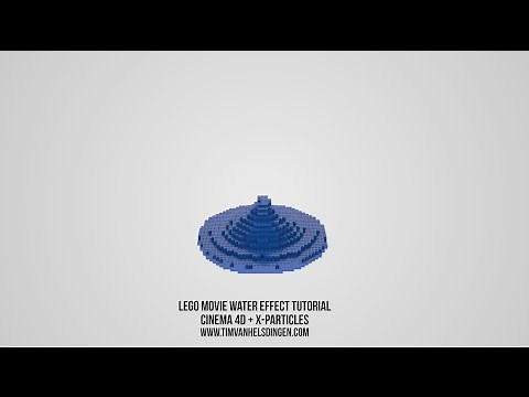 Tutorial - Lego movie style water C4D/X-particles