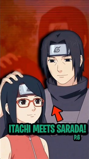 When Itachi Meets Sarada 😂 #itachi #sarada #sasuke #naruto