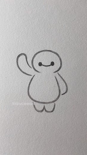 Drucee Art | How to Draw Cute Things | Cute Things to Draw When Bored - day 116 . . How to Draw Bay max . . #cute #draw #cutethings #drawing #easy #sketch #tutorial #art #artist... | Instagram