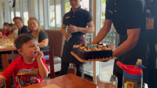 Nitro got 2 birthday cakes in one day! Thank you Max's Restaurant and Lola Tatah! | Dwaine Woolley