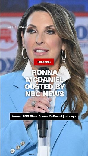 Ronna McDaniel ousted by NBC News
