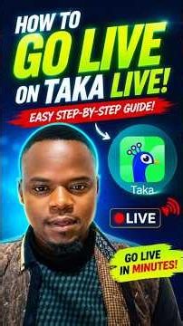 Going Live on Taka Live – Complete Beginner Setup #TakaLive #Tutorial #StreamingTips