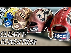 MASSIVE GLOVE CLEANING (How To Clean/Condition A Baseball Glove)