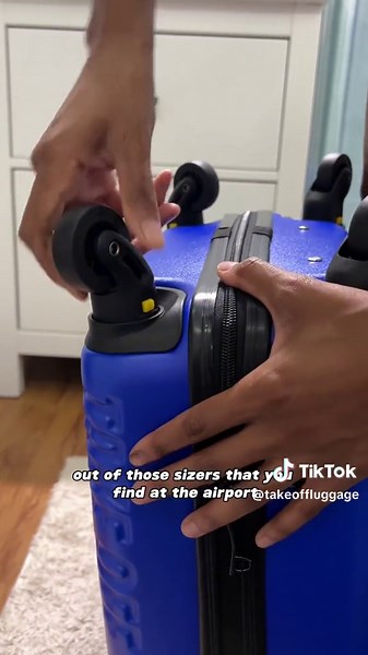 @eatyodestiny shows us how she combines Take OFF Luggage accessories with with her luggage to pack even more and save on space. #travelhacks #budgettravel #airporthacks