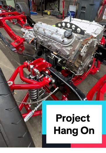 Well. What do you think so far? The chassis is a roller and it’s got my mind racing. This is going to be a such a nice truck. We also got the mock up engine in and mated with the Tremec six speed. Not only is Hang On going to look amazing. It’s also going to preform like a street truck should. @qa1motorsports @ICT Billet @Abilene powder coating @TinworksFabrication @Holley Performance Brands @Hoosier Racing Tire @BoostLine #quickperformance #tremec #quicktime