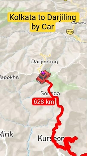 Kolkata to Darjeeling by Car Route 🗺️ | Complete Road Map & Travel Guide 🚗🏔️
