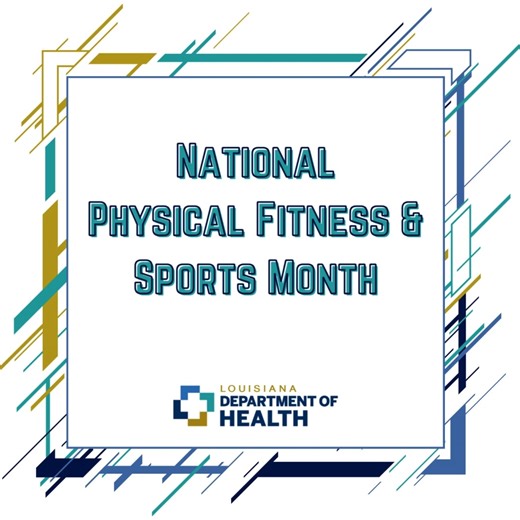 DYK that May is National Physical Fitness & Sports Month? The Louisiana Governor’s Council on Physical Fitness and Sports plays a HUGE role in statewide fitness and health. See what activities we're involved in!💪 🔗Learn more about the council's mission: https://ldh.la.gov/page/about-us | Louisiana Department of Health