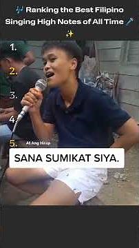 🎤 Ranking the Best Filipino Singing High Notes Ever 🔥