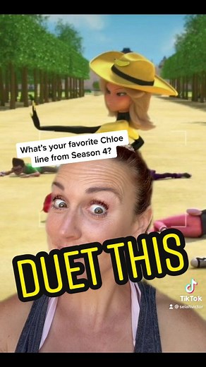 Redo😜DUET this! Miraculous Ladybug Chloe Bourgeois Voice Actor