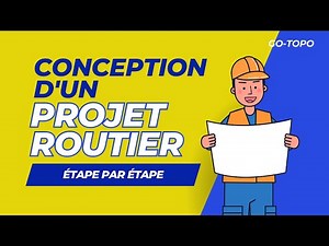 Step-by-step road project design.