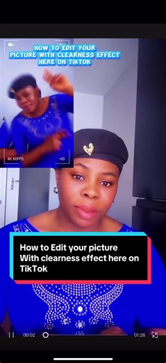 How to Edit your picture with clearness effect here on TikTok #creatorsearchinsights #clearnesseffect #clearness #tiktoktutorial