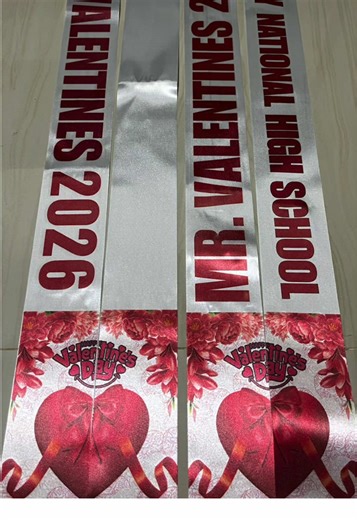 Customized Valentine’s Day Sash for Special Events