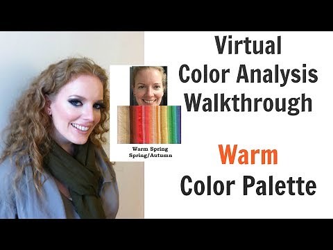 Warm Spring and Autumn Color Palette - Virtual Color Analysis - Warm Skin Undertone | Best Colors