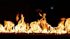 Fire Burning Bright Burning Flames On Stock Footage Video (100% Royalty-free) 3439309151 | Shutterstock