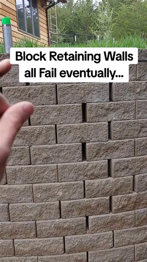 324_I've never seen a block retaining wall not have problems. they all fall over eventually. | Winnidesigns
