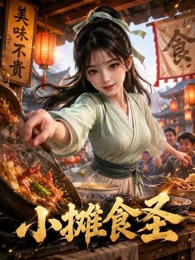 《小攤食聖》第28集，五星級大廚沈清穿越成被奪家產的孤女，綁定美食系統擺攤賣炸雞，一口香懵滿朝文武，逆襲成讓皇帝都排隊的無雙食聖。