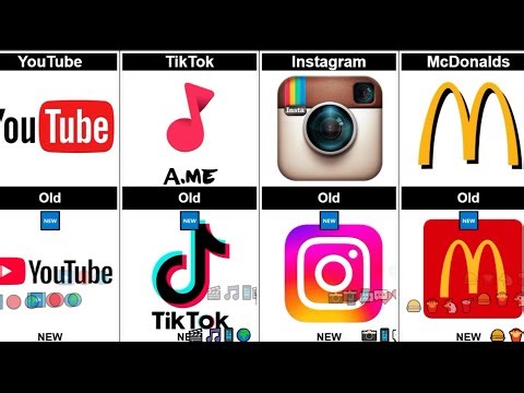 Evolution of Brand Logos Old vs New Designs Comparison part16